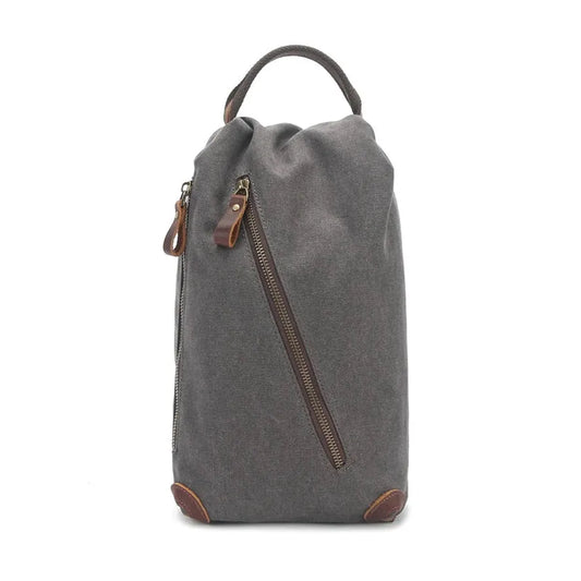 JMT-009034 Multifunctional Retro Casual Men's Shoulder Bag in Heavyweight Waxed Canvas