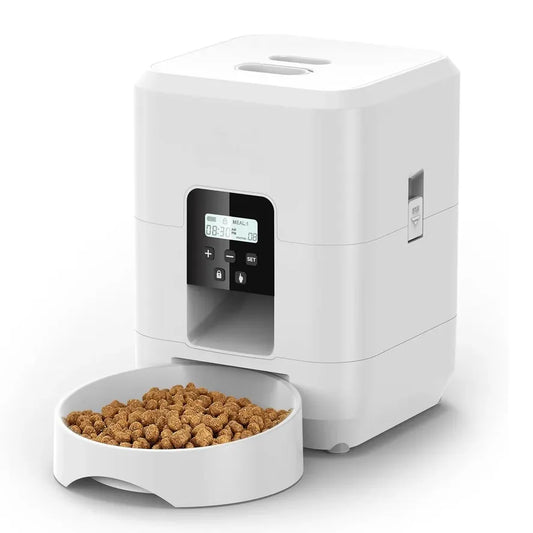 JMT-009674 Automatic 2L Pet Feeder for Cats and Dogs with Slow Feeding Function and Timed Dispensing