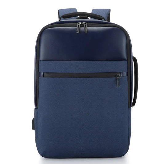 JMT-010314 USB Charging Nylon Laptop Backpack for Students, Multi-Compartment Computer Rucksack