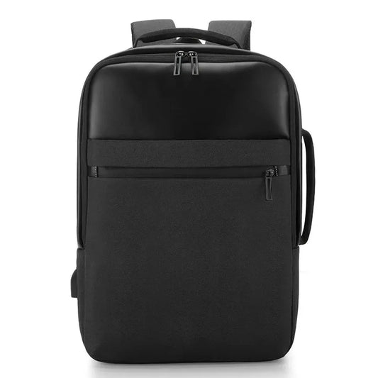 JMT-010314 USB Charging Nylon Laptop Backpack for Students, Multi-Compartment Computer Rucksack