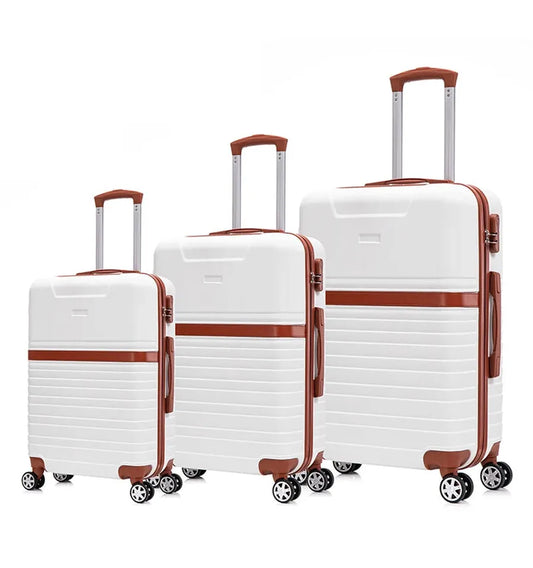 JMT-019082 Lightweight ABS 3-Piece Carry-On Luggage Set for Business Travel