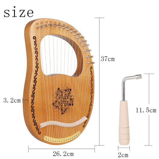 JMT-020234 Portable Small Harp - Easy-to-Learn Musical Instrument for All Ages