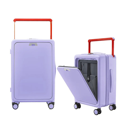 JMT-021386 Compact 18-Inch Suitcase with Laptop Compartment and Wheels for Travel