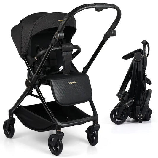 JMT-021514 3 in 1 Foldable Aluminium Frame Baby Stroller with Two-Way Seat for Newborns, Lightweight Travel Carriage