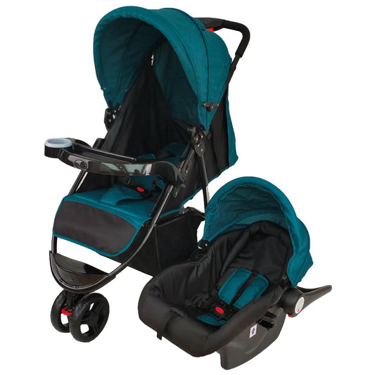 JMT-021834 Travel System Baby Stroller with Car Seat and Adjustable Canopy