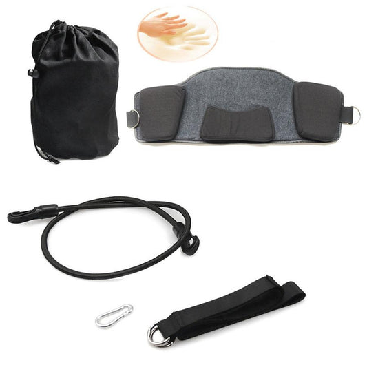 JMT-021898 Neck Hammock for Relaxation and Pain Relief - Soft Polyester and Leather Design with Memory Foam Support