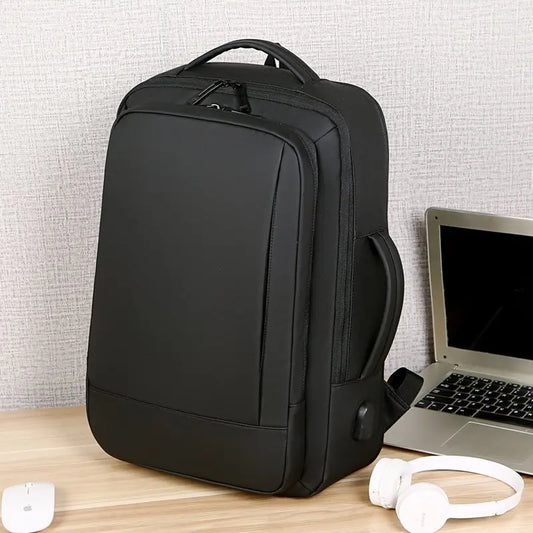 JMT-024970 Multi-Functional Waterproof Laptop Backpack with USB Charging Port for Business and Travel