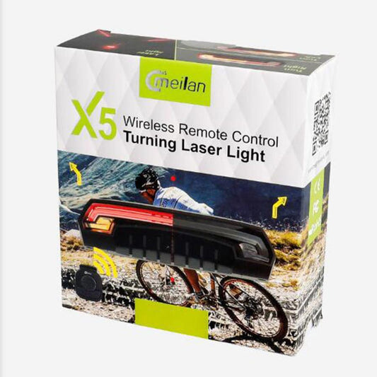 JMT-026314 Bicycle Brake Light with Safety Warning Laser Tail Light