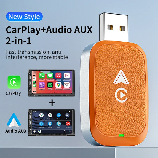 JMT-026762 Wireless 2-in-1 CarPlay Adapter for Seamless iPhone and Android Connectivity