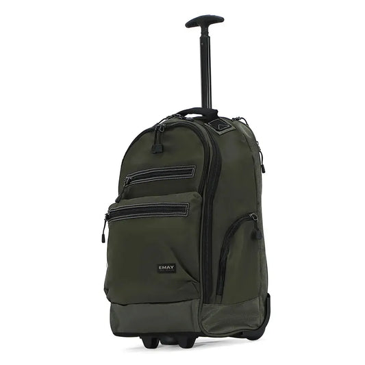 JMT-030282 Custom Polyester Carry-On Trolley Backpack with Wheels for Air Travel