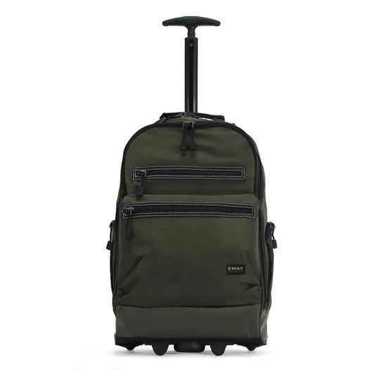 JMT-030282 Custom Polyester Carry-On Trolley Backpack with Wheels for Air Travel