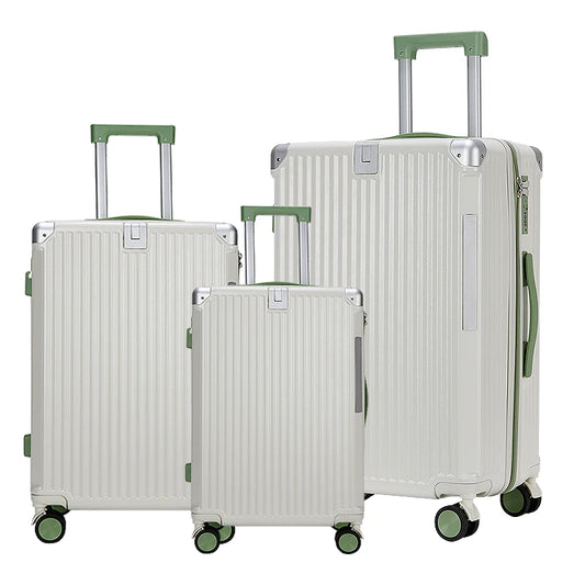 JMT-030602 Compact USB Travel Trolley Suitcase with Wheels - Lightweight ABS and Polyester Cabin Luggage