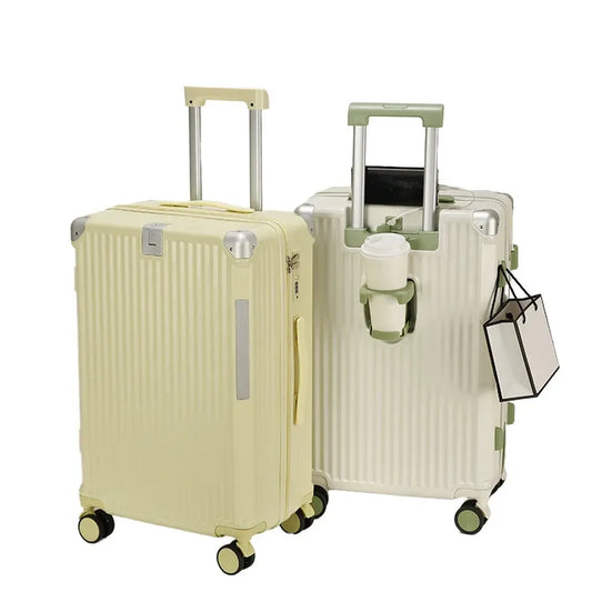 JMT-030602 Compact USB Travel Trolley Suitcase with Wheels - Lightweight ABS and Polyester Cabin Luggage