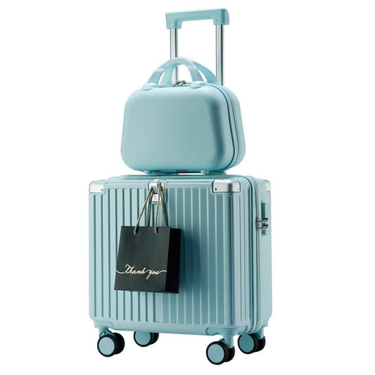 JMT-031754 Cute 18 Inch Travel Trolley Suitcase for Girls with Printed Design and Cup Holder