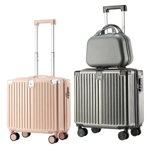 JMT-031754 Cute 18 Inch Travel Trolley Suitcase for Girls with Printed Design and Cup Holder