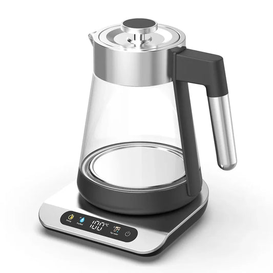 JMT-034122 Glass Electric Cooking Kettle with Temperature Control - Modern Samovar Design for Smart Kitchens