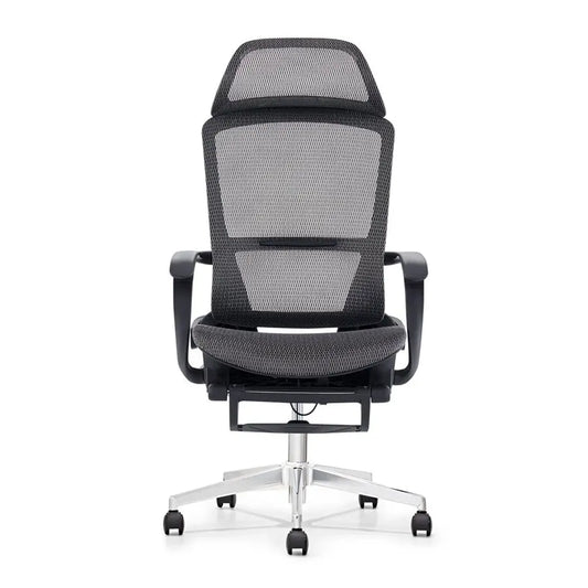 JMT-037898 Ergonomic Mesh Office Chair with Footrest and Swivel Function for Home Office Use