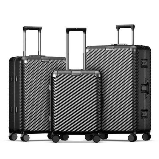 JMT-038346 20-Inch Aluminium Travel Trolley Case with Durable PC Exterior