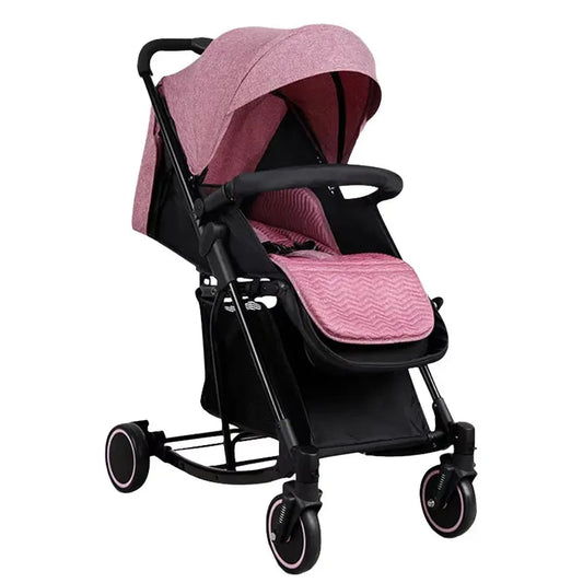 JMT-039754 Lightweight One-Hand Quick Fold Travel System Stroller with Self-Standing Feature for Newborns