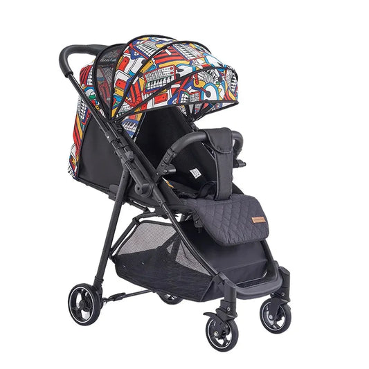 JMT-040906 Reversible Newborn Stroller with Adjustable Armrests, Sunroof Sunshade, for 0-3 Years