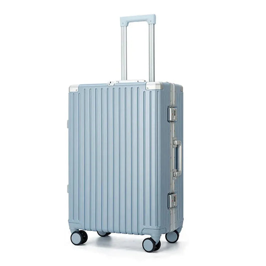JMT-041802 Multi-Colour Aluminium Trolley Suitcase - Custom Sizes 20, 22, 24, 28 Inch Travel Luggage