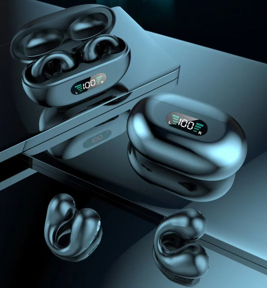 JMT-042250 Noise Cancelling Wireless Earbuds with LED Screen - Waterproof TWS Bluetooth Gaming Headphones