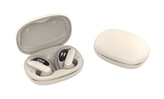 JMT-043082 True Wireless Stereo Earbuds with Active Noise Cancellation, HiFi Deep Bass, Waterproof Design, and LED Digital Display