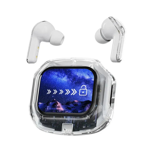 JMT-046538 AirMAX A9Pro In-Ear Bluetooth Headset with Transparent LCD Screen and Long Battery Life