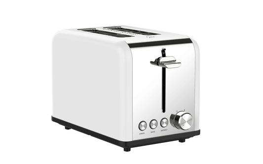 JMT-048330 Extra Wide Slot 2-Slice Retro Toaster with Reheat, Defrost, and 6 Browning Levels