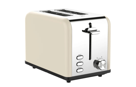 JMT-050634 Extra Wide Slot Stainless Steel 2-Slice Electric Bread Toaster for Household Use