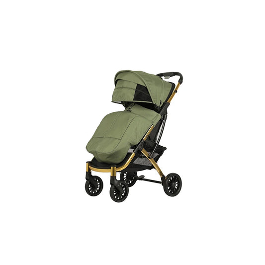 JMT-056714 One-Hand Foldable Baby Stroller with One-Foot Double Brake and 360° Rotating Front Wheels