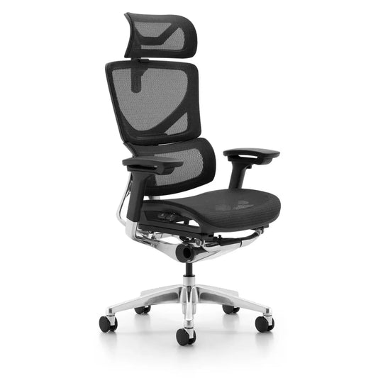 JMT-060618 Adjustable Ergonomic High Back Executive Office Chair in Black Mesh with Modern Design