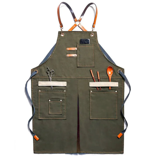 JMT-061066 Stylish Eco-Friendly Cowboy Apron for Hairdressers, Baristas, and Florists