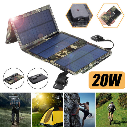 JMT-062410 Portable Folding Solar Panel Charging Bag for Outdoor Mobile Devices