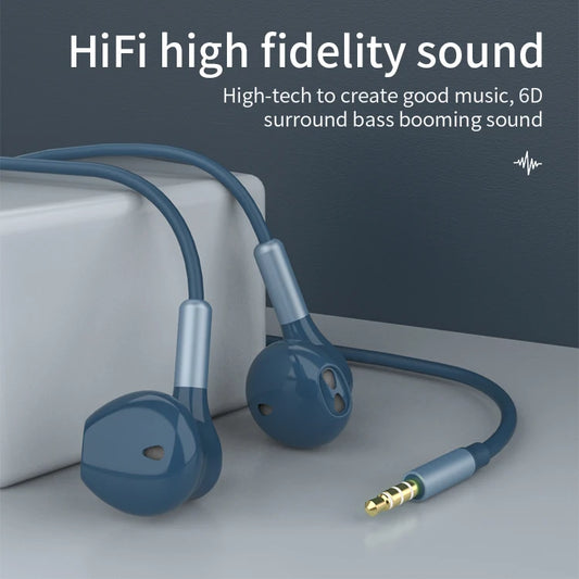 JMT-064138 In-Ear Wired Earbuds with Microphone for iPhone - Ideal for Gaming and Sports