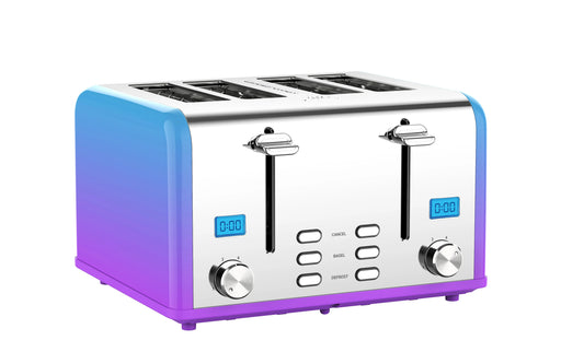 JMT-065290 Electric 4-Slice Smart Touchscreen Bread Toaster for Modern Kitchens