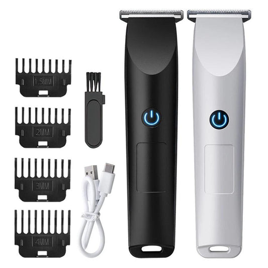 JMT-065866 Rechargeable Men's Electric Beard Trimmer with R-shaped Blade for Safe Shaving