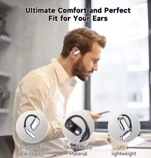 JMT-076170 AI Language Translation Wireless Earbuds with LCD Touch Screen and Bluetooth Connectivity