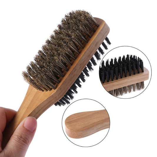 JMT-080266 Rubber Wood Bath and Foot Brush with Hairdressing Tool for Spa and Personal Care