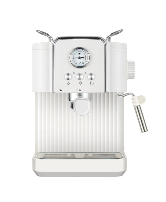 JMT-086858 Italian Semi-Automatic Espresso Machine for Home Use, Stainless Steel Cappuccino Maker, 15-20 Bar Pressure