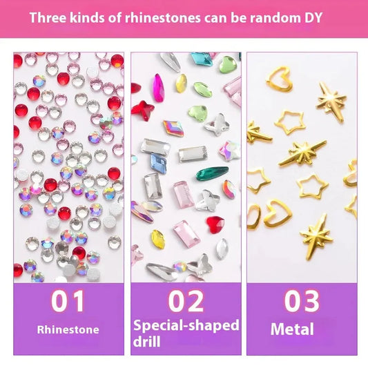 JMT-089866 3D Crystal Diamond Tooth Gem Kit for Custom Teeth Jewelry - Various Shapes and Colors