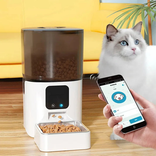 JMT-091018 6L Smart Automatic Cat Feeder with 5G WiFi and Slow Feeding Mode
