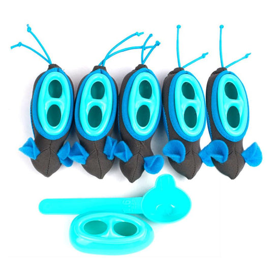 JMT-092810 Interactive Cat Toy with Snacks Grooves - 5 Pieces and 2 Accessories Included