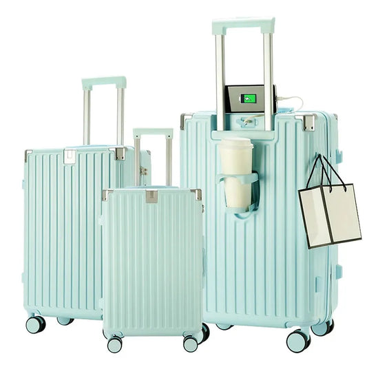 JMT-100746 Lightweight ABS Trolley Bag Set for Travel - 3kg Carry-On Suitcase with Wheels