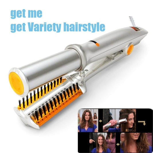 JMT-111050 2-Way Rotating Curling Iron with Adjustable Temperature Control and Safety Auto Shut-off