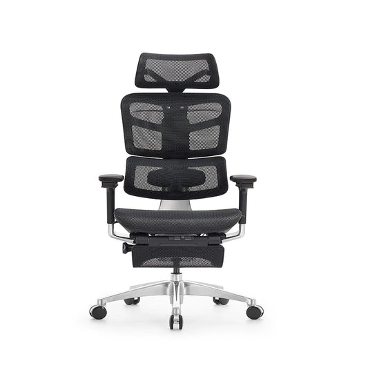 JMT-133770 Ergonomic Office Chair with 4D Armrests and Footrest – Luxury Mesh Swivel Executive Design, BIFMA Certified