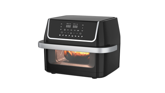 JMT-136522 Stainless Steel Dual-Basket Air Fryer with Anti-Fingerprint Coating - 10L Capacity