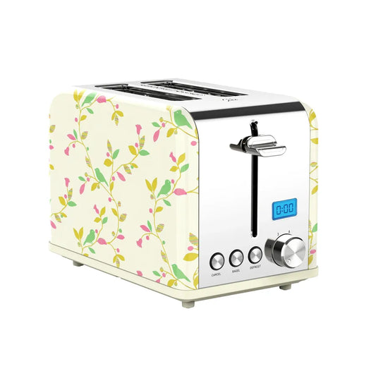 JMT-146634 Extra Wide Slot Bread Toaster with Reheat, Defrost, and Cancel Functions - 6-Level Browning Control, Retro Design