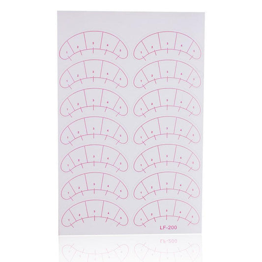 JMT-150538 Isolation Eye Stickers for Eyelash Grafting Practice - Tear Resistant and Tough Paper with Marked Scale for Novices