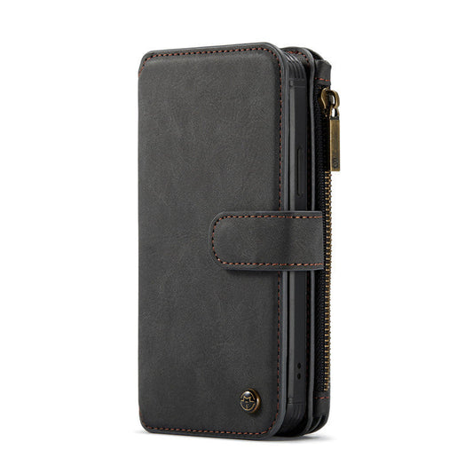 JMT-161162 Mobile Phone Split Flip Case for Apple - Imitation Leather, Available in Brown, Red, and Black